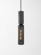 Industrial Concrete & Metal Pendant Light (E26/E27 Compatible)