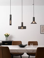 Industrial Concrete & Metal Pendant Light (E26/E27 Compatible)