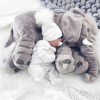 Infant Cuddle Pillow Elephant-Shaped Supportive Backrest & Machine Washable