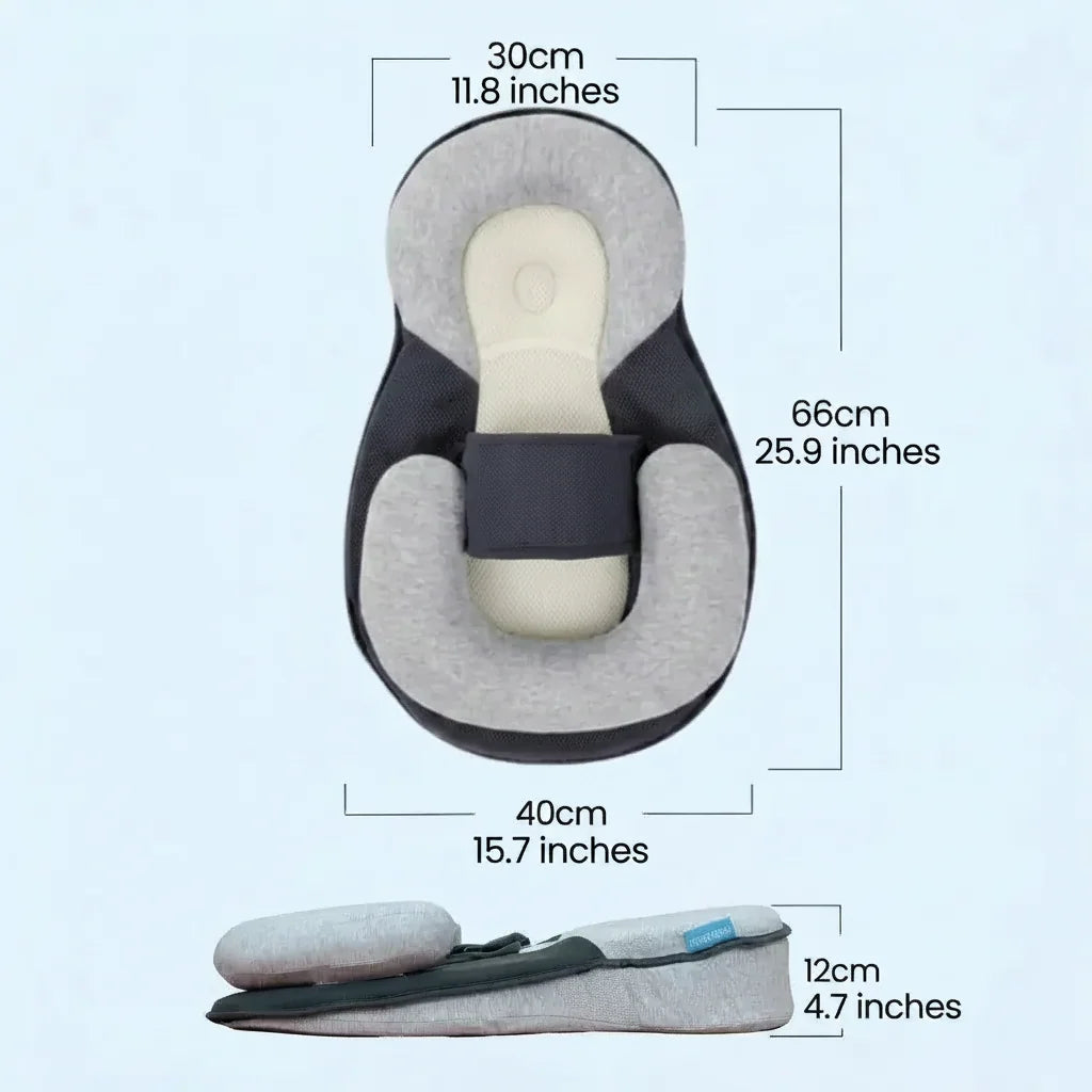 Infant Inclined Bed 10 Degree Elevation Anti-Roll Sides