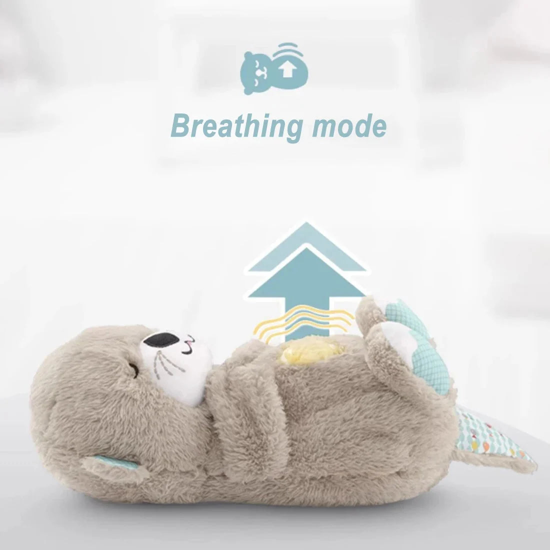 Infant Teddy Bear Breathing Motion & Soothing Sounds Machine Washable