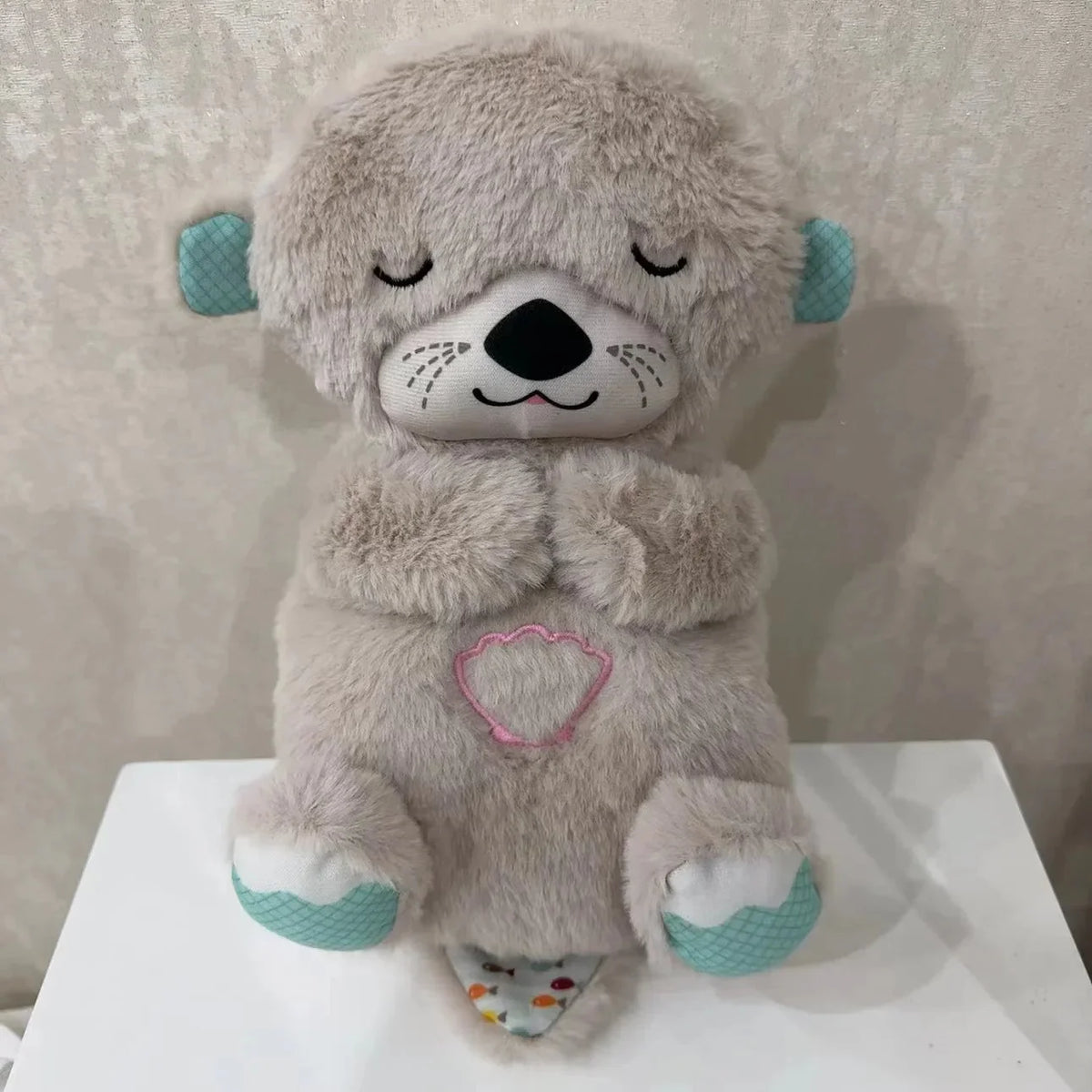 Infant Teddy Bear Breathing Motion & Soothing Sounds Machine Washable