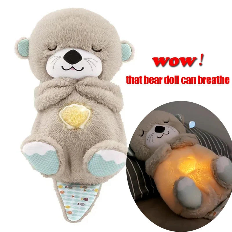 Infant Teddy Bear Breathing Motion & Soothing Sounds Machine Washable