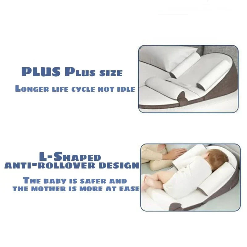 Infant Wedge Pillow Contoured Memory Foam Removable Waterproof Cover