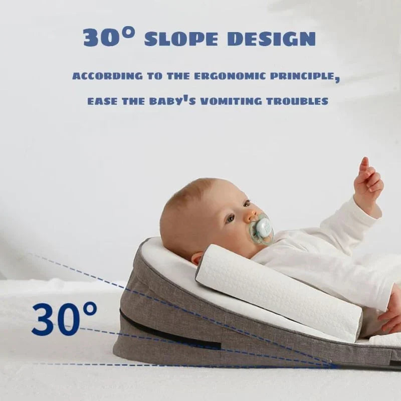 Infant Wedge Pillow Contoured Memory Foam Removable Waterproof Cover