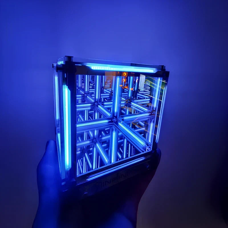 Infinity Mirror Light Cordless & Rechargeable 12 Hour Battery