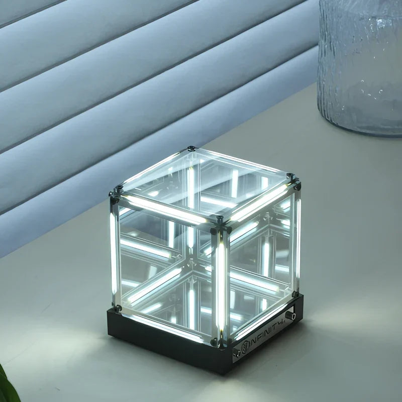 Infinity Mirror Light Cordless & Rechargeable 12 Hour Battery