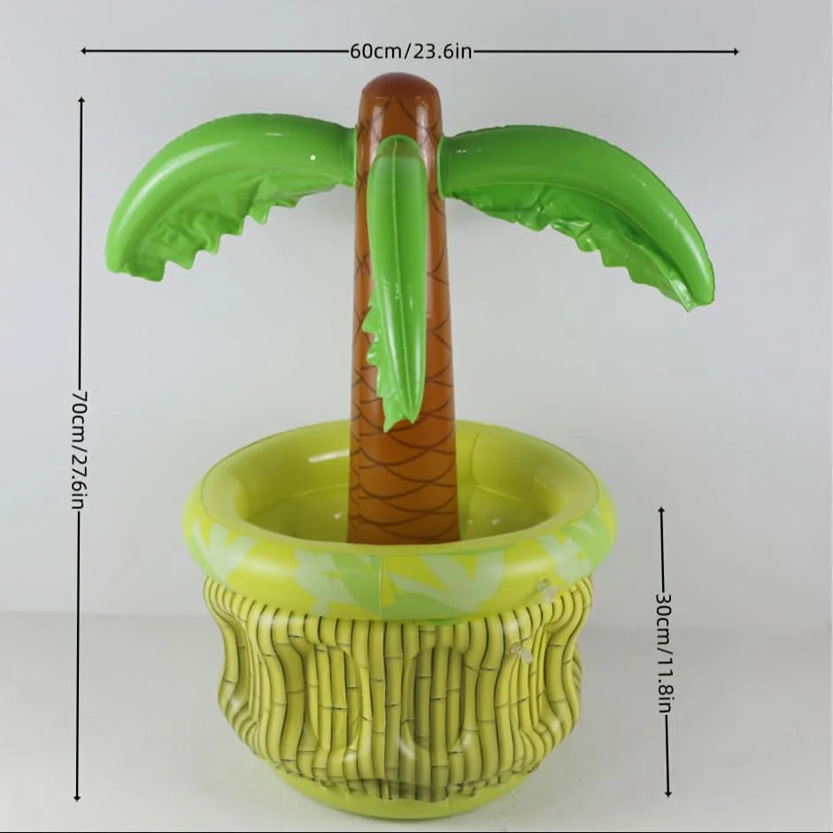 Inflatable Beer Cooler Coconut Palm Portable Durable PVC