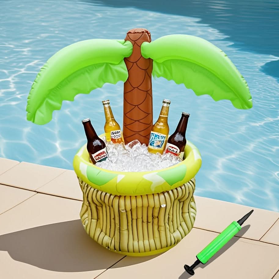 Inflatable Beer Cooler Coconut Palm Portable Durable PVC