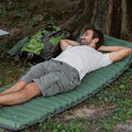 Inflatable Camping Mattress Built-In Foot Pump Waterproof Nylon