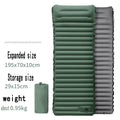 Inflatable Camping Pad 3.94 Inch Thick Built-In Pillow