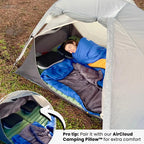 Inflatable Camping Pad 3.94 Inch Thick Built-In Pillow