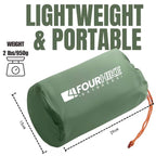 Inflatable Camping Pad 3.94 Inch Thick Built-In Pillow