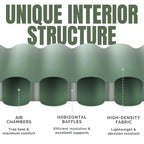 Inflatable Camping Pad 3.94 Inch Thick Built-In Pillow