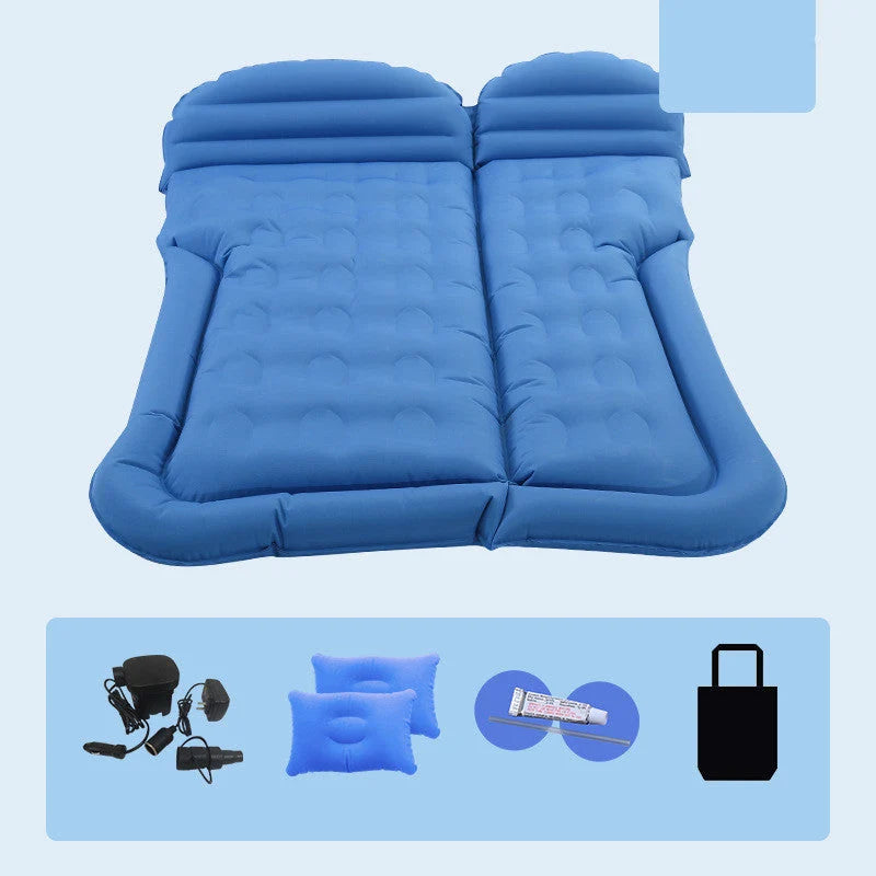 Inflatable Car Mattress Soft Flocking Electric Pump Included