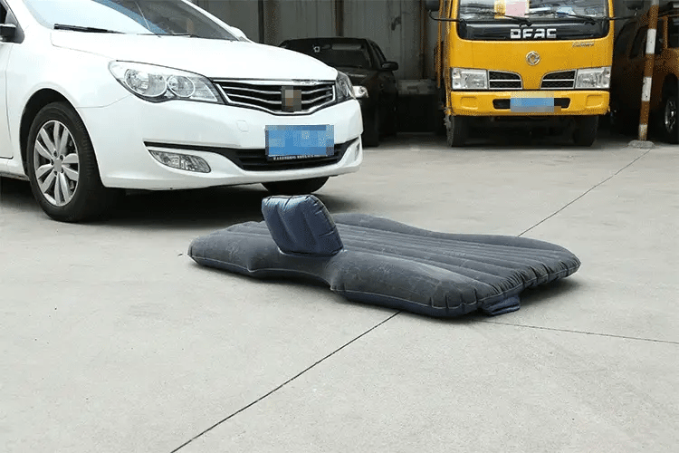 Inflatable Car Mattress T-Support & Built-In Pillows