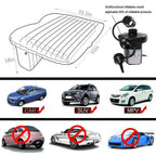 Inflatable Car Mattress T-Support & Built-In Pillows