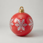 Inflatable Christmas Ball 24 Inch PVC Weather-Resistant