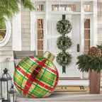 Inflatable Christmas Ball 24 Inch PVC Weather-Resistant