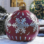 Inflatable Christmas Ball 24 Inch PVC Weather-Resistant
