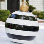 Inflatable Christmas Ball 24 Inch PVC Weather-Resistant