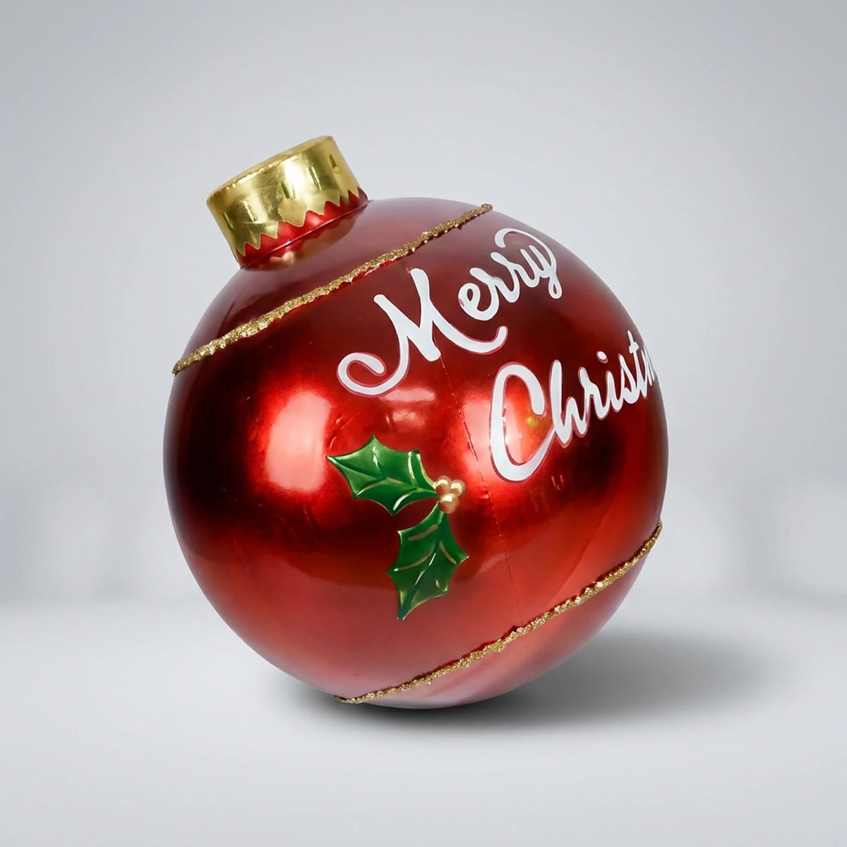 Inflatable Christmas Ball 24 Inch PVC Weather-Resistant