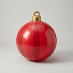 Inflatable Christmas Ball 24 Inch PVC Weather-Resistant