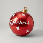 Inflatable Christmas Ball 24 Inch PVC Weather-Resistant