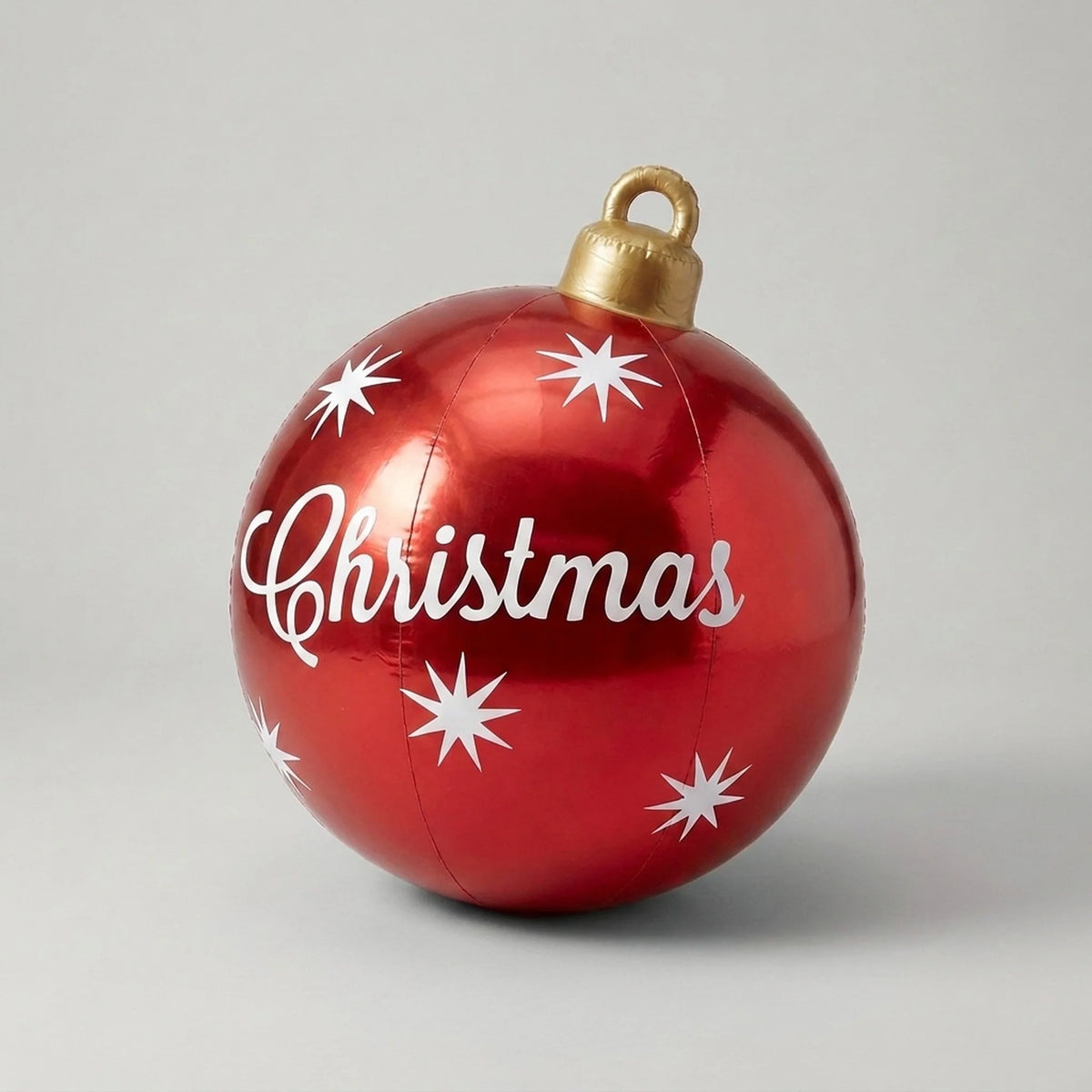 Inflatable Christmas Ball 24 Inch PVC Weather-Resistant