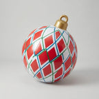 Inflatable Christmas Ball 24 Inch PVC Weather-Resistant