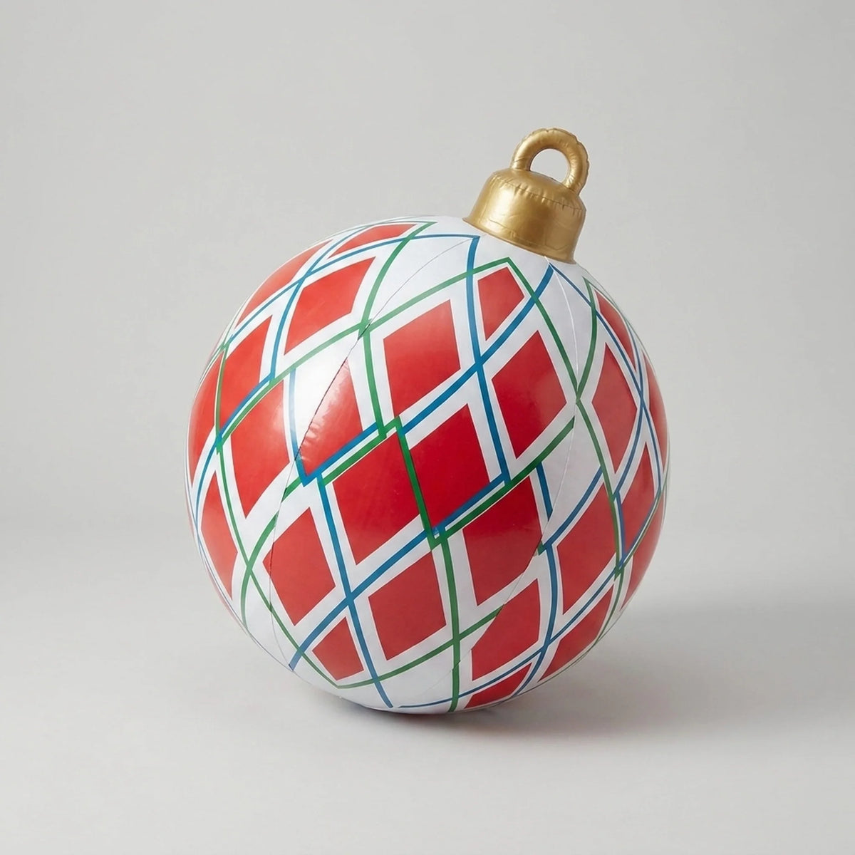 Inflatable Christmas Ball 24 Inch PVC Weather-Resistant