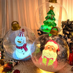 Inflatable Christmas Decoration LED-Lit Weather-Resistant Easy Setup