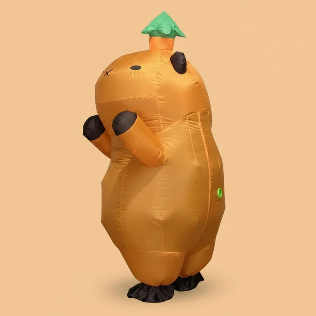 Inflatable Costume Capybara Built-In Fan & Mesh Window