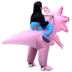 Inflatable Costume Cartoon Salamander One Size Standing & Cycling
