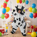 Inflatable Cow Costume Black Lightweight & Roomy Fit