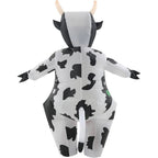 Inflatable Cow Costume Black Lightweight & Roomy Fit