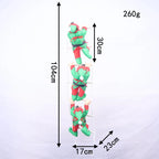 Inflatable Decoration Three Santa Ladder Quick Inflate Indoor Outdoor
