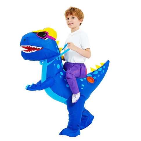 Inflatable Dinosaur Costume Built-In Fan Padded Legs
