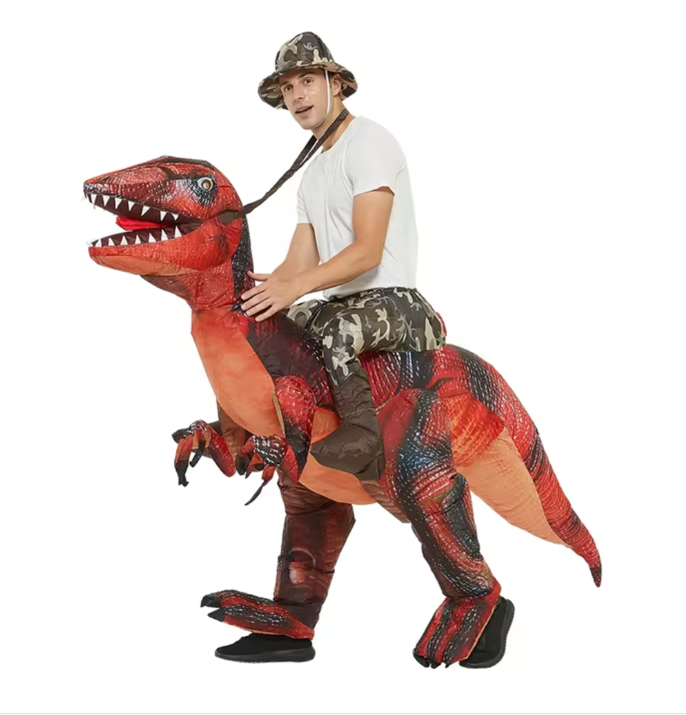 Inflatable Dinosaur Costume Quick Inflation Lightweight & Durable