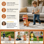 Inflatable Dinosaur Remote Control Pump Included