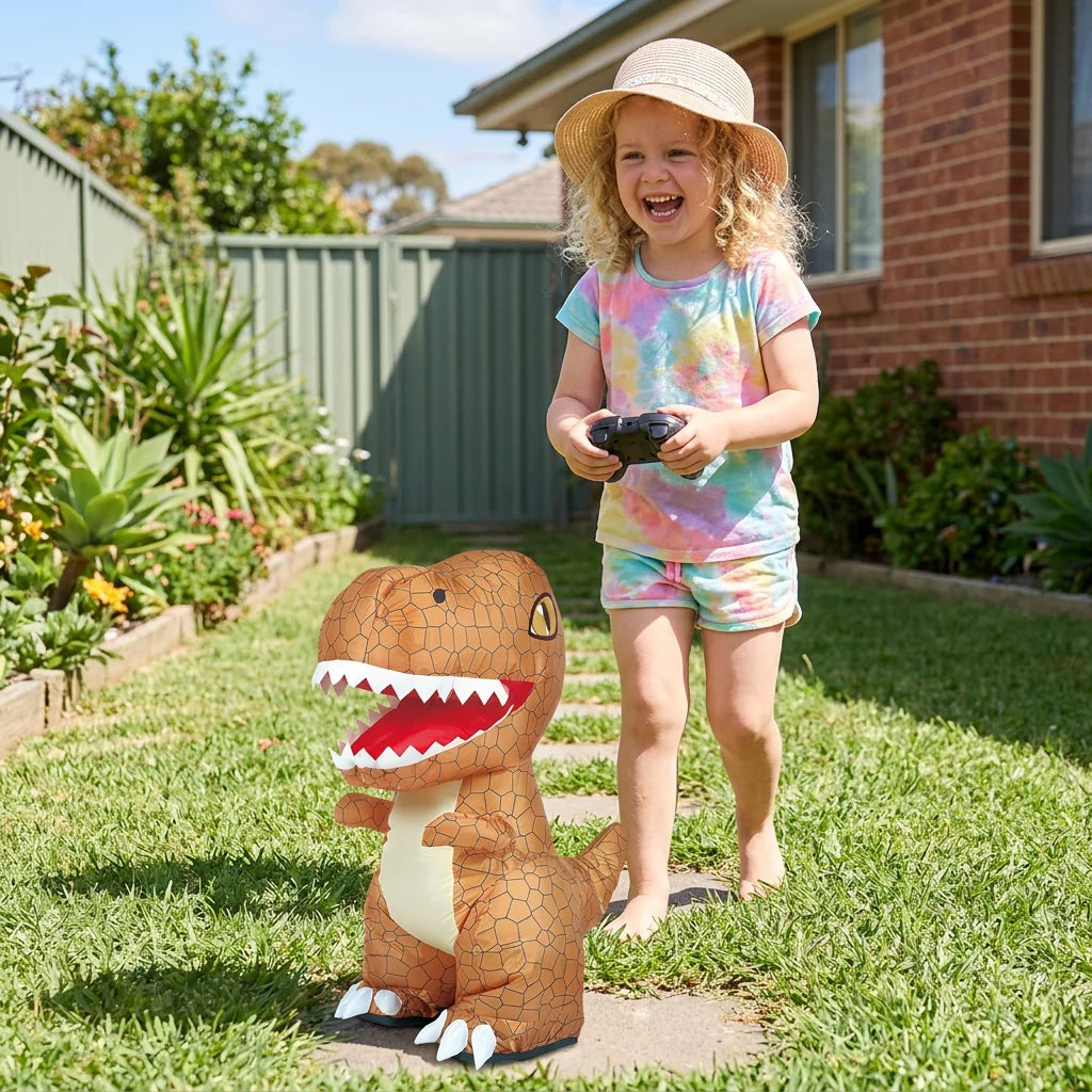 Inflatable Dinosaur Remote Control Pump Included