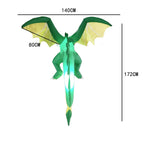 Inflatable Dragon LED Lighting & Fireball Effect