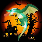 Inflatable Dragon LED Lights & Fireball Effect