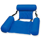 Inflatable Floating Chair Ergonomic Backrest & Armrests Quick-Inflate Valve