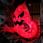 Inflatable Ghost Decoration Glowing Red Eyes LED-Lit