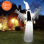Inflatable Ghost Menacing Face & Long Arms Weather-Resistant