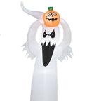 Inflatable Ghost Menacing Face & Long Arms Weather-Resistant