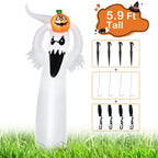 Inflatable Ghost Spooky Face & Long Arms