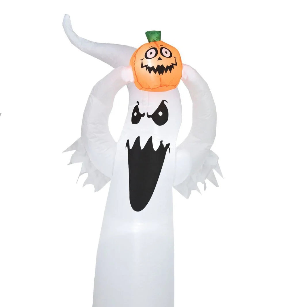 Inflatable Ghost Spooky Face & Long Arms