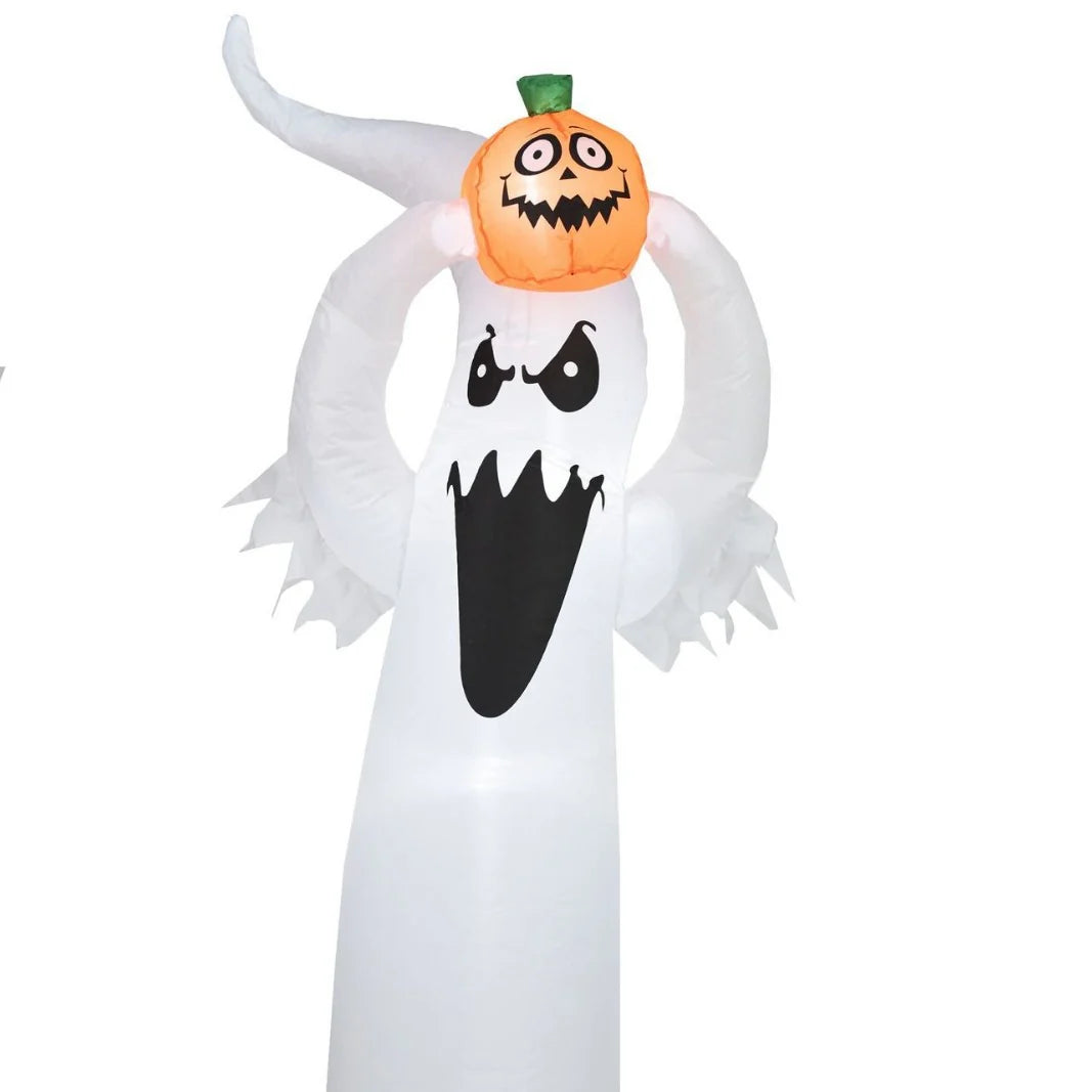 Inflatable Ghost Spooky Face & Long Arms